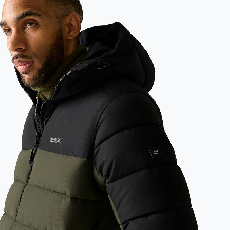 Kurtka ocieplana męska REGATTA Aldthron dark khaki/black 6