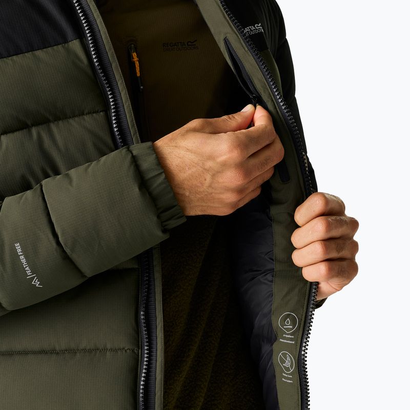 Kurtka ocieplana męska REGATTA Aldthron dark khaki/black 7