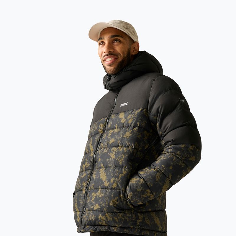 Kurtka ocieplana męska REGATTA Aldthron textured print/black 4