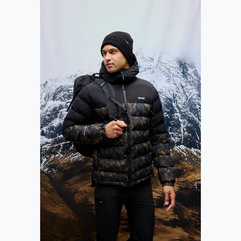 Kurtka ocieplana męska REGATTA Aldthron textured print/black 17