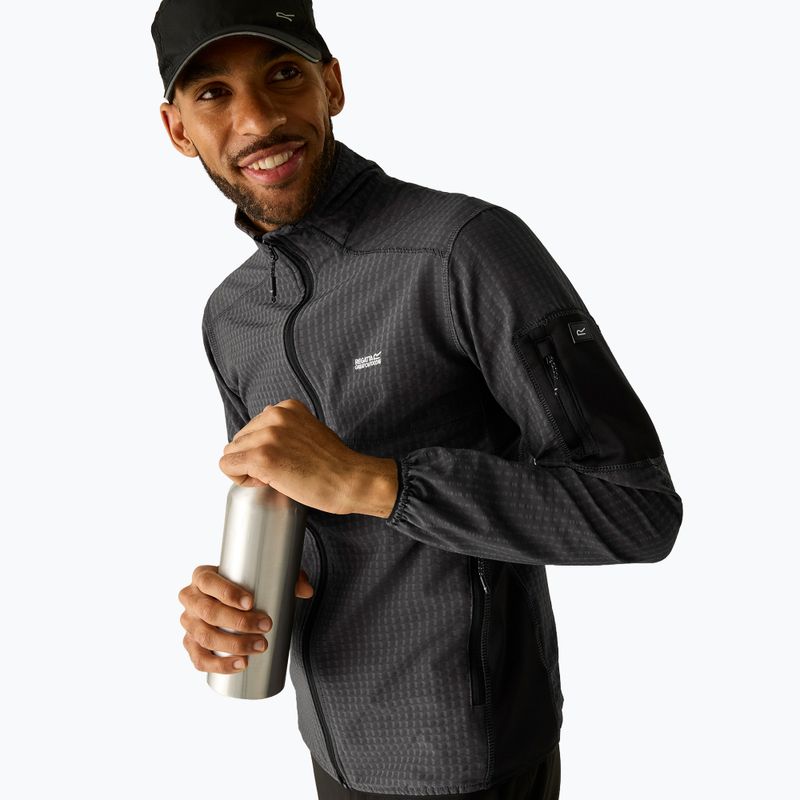 Bluza męska REGATTA Baslinn ash/black 5