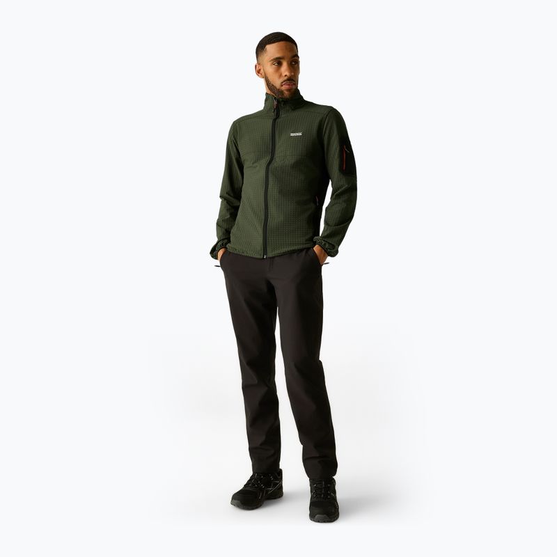 Bluza męska REGATTA Baslinn dark khaki/black 2