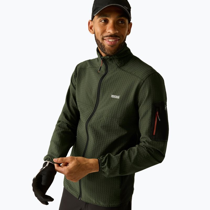Bluza męska REGATTA Baslinn dark khaki/black 3