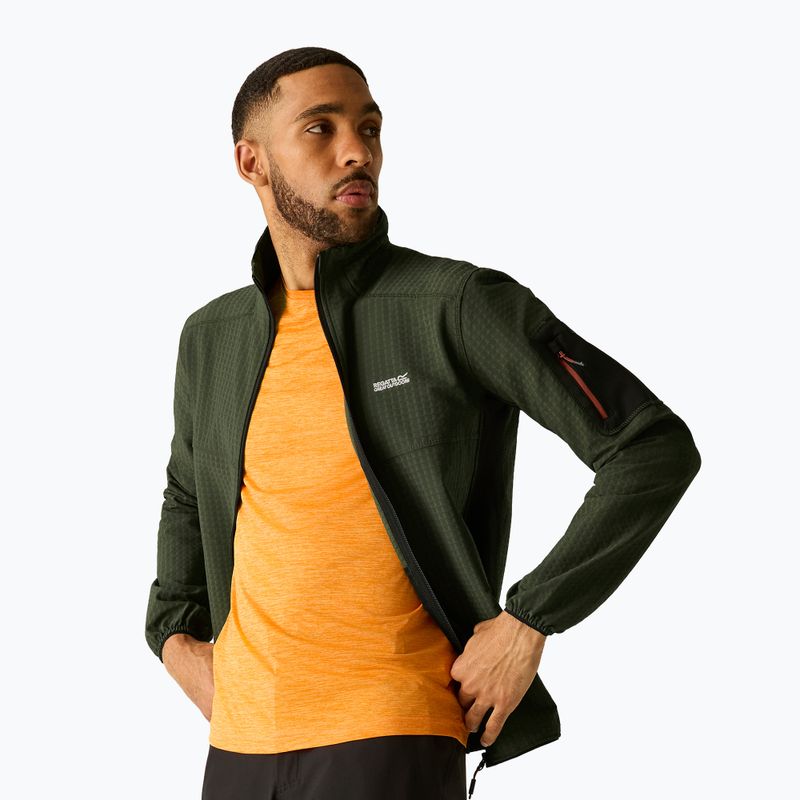 Bluza męska REGATTA Baslinn dark khaki/black 5