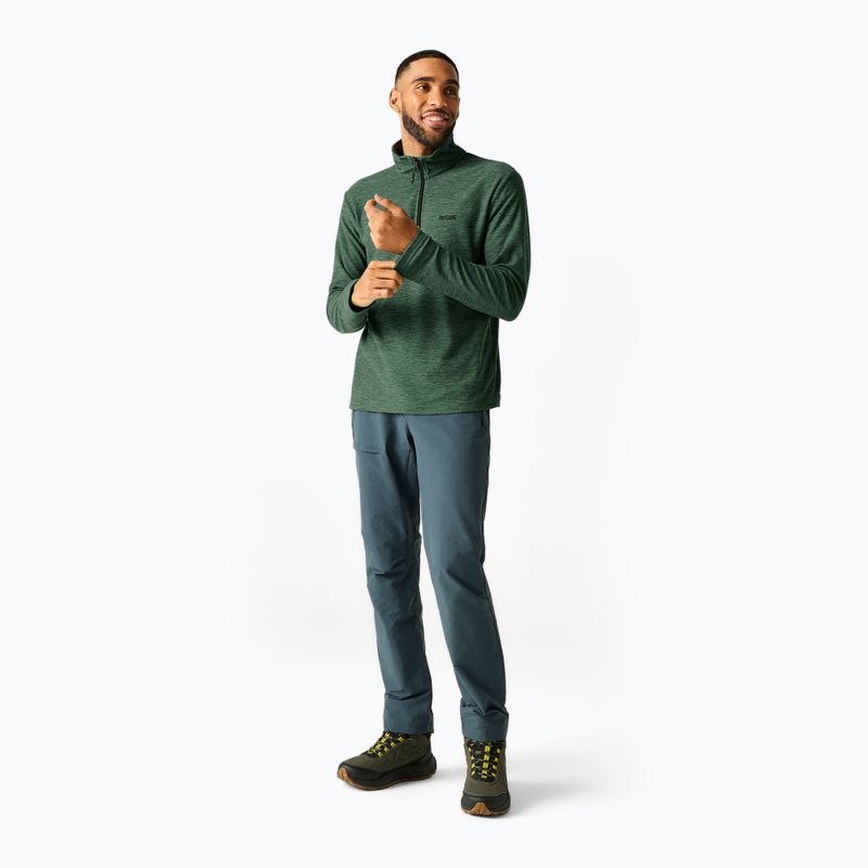 Bluza polarowa męska Regatta Thompson Marl dark forest green 2