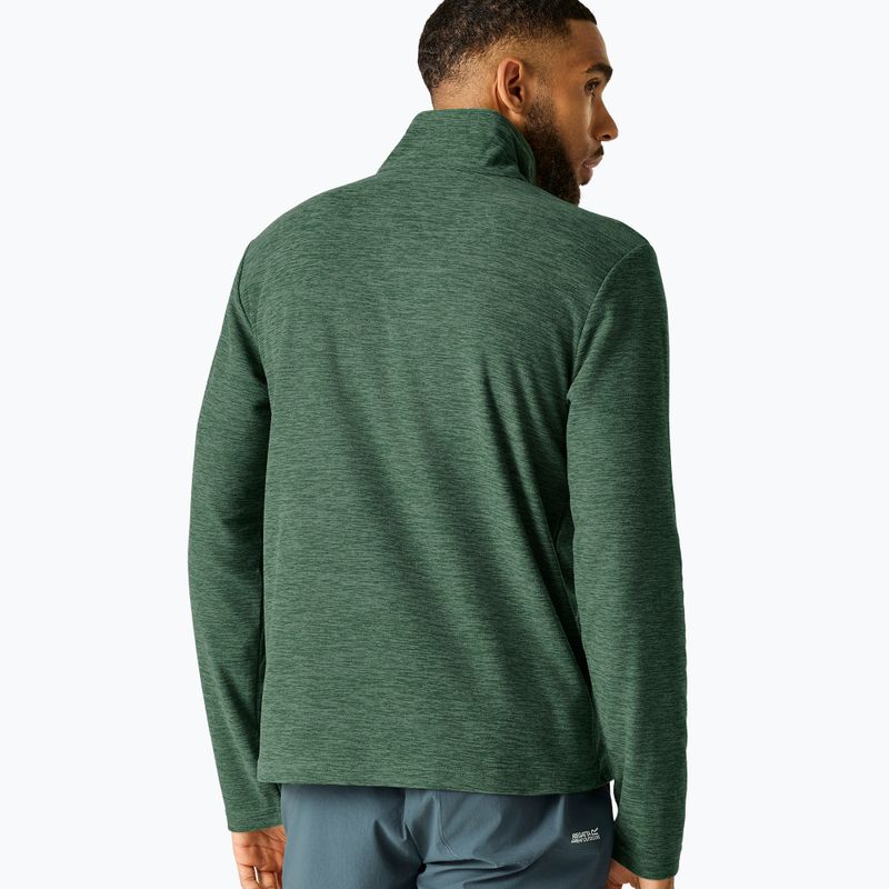 Bluza polarowa męska Regatta Thompson Marl dark forest green 3