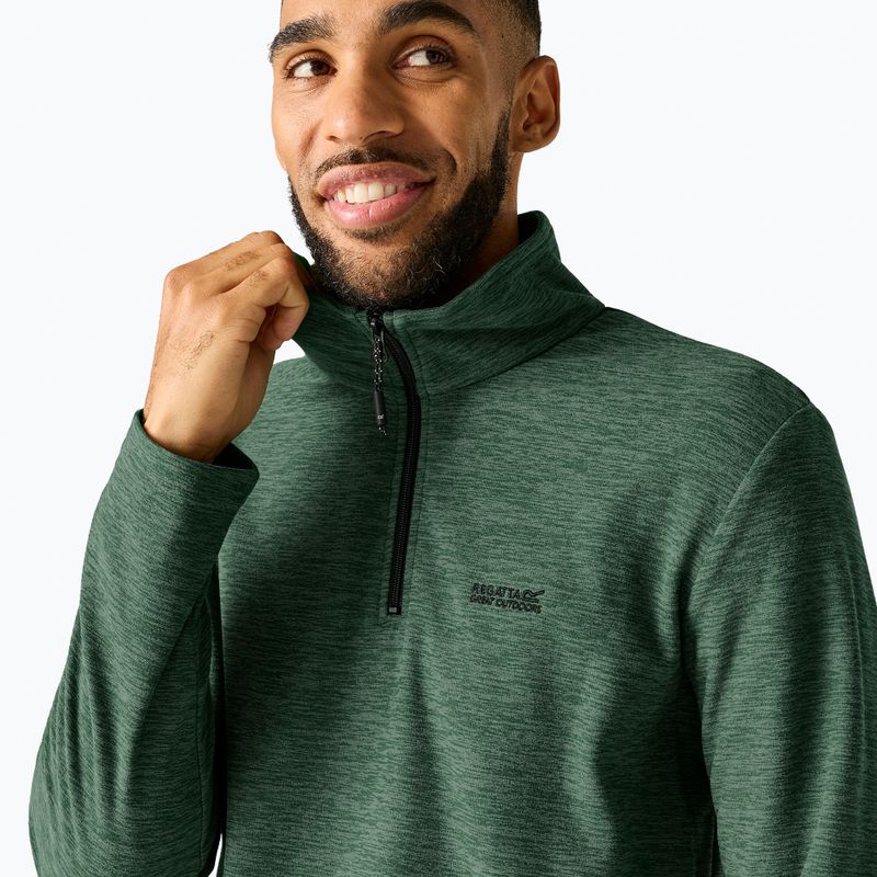 Bluza polarowa męska Regatta Thompson Marl dark forest green 5