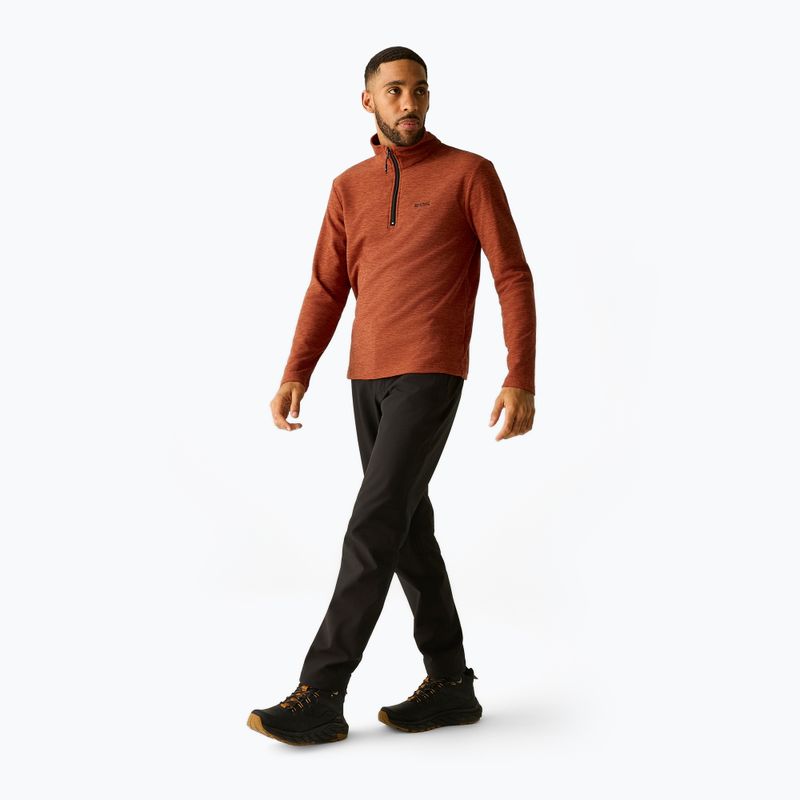 Bluza polarowa męska Regatta Thompson Marl burnt henna 2