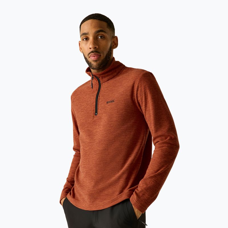 Bluza polarowa męska Regatta Thompson Marl burnt henna 4