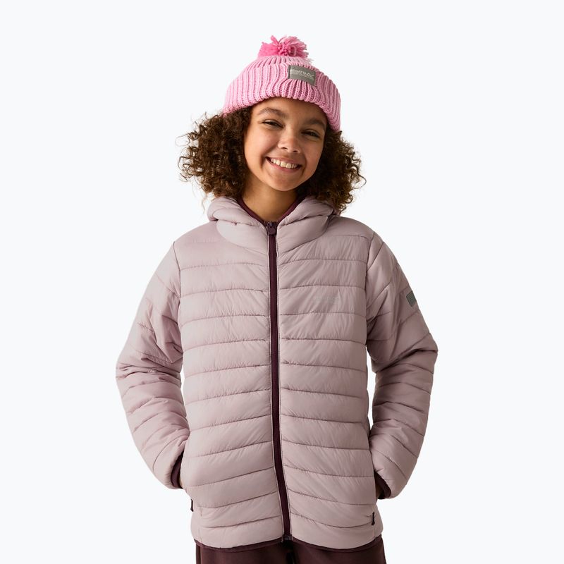 Kurtka puchowa dziecięca Regatta Hooded Marizion powder lilac 5