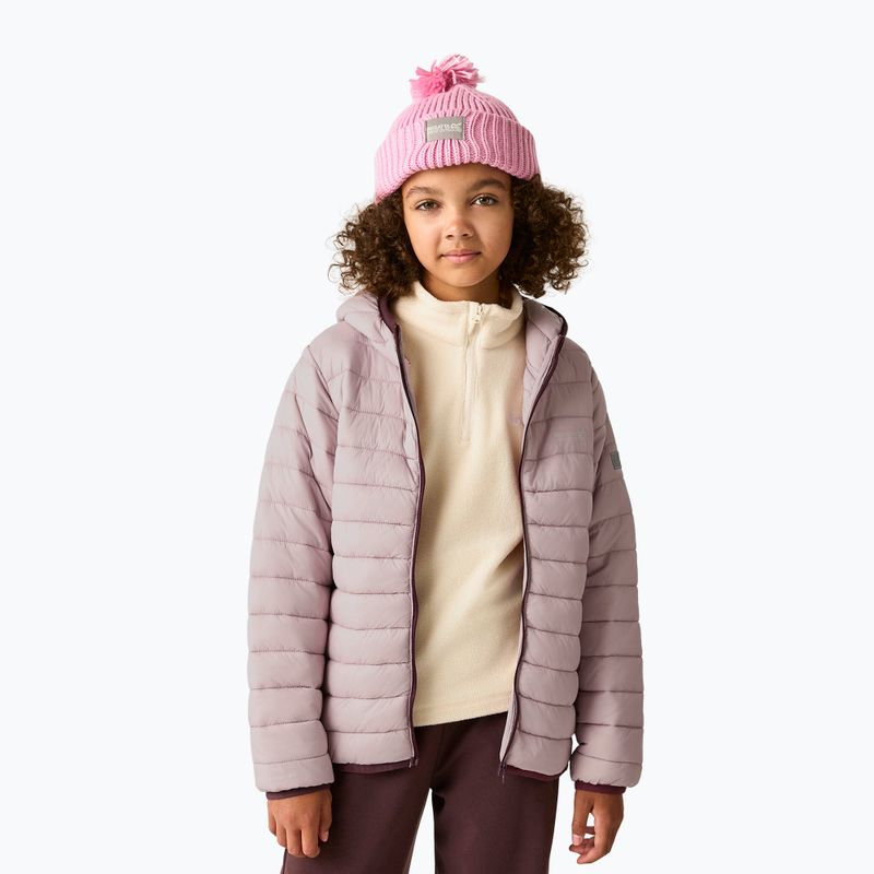 Kurtka puchowa dziecięca Regatta Hooded Marizion powder lilac 7