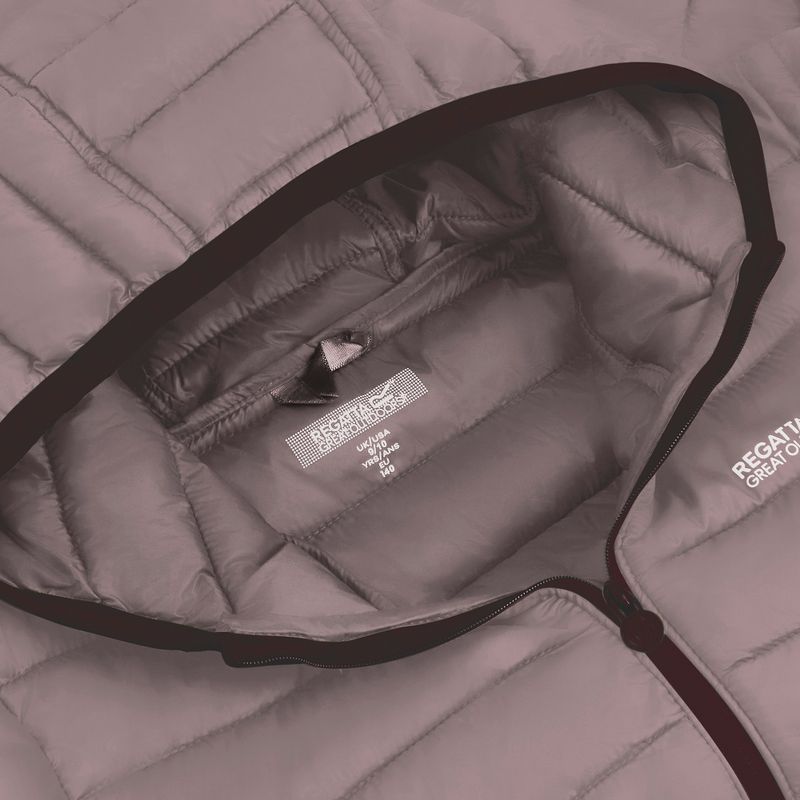 Kurtka puchowa dziecięca Regatta Hooded Marizion powder lilac 4