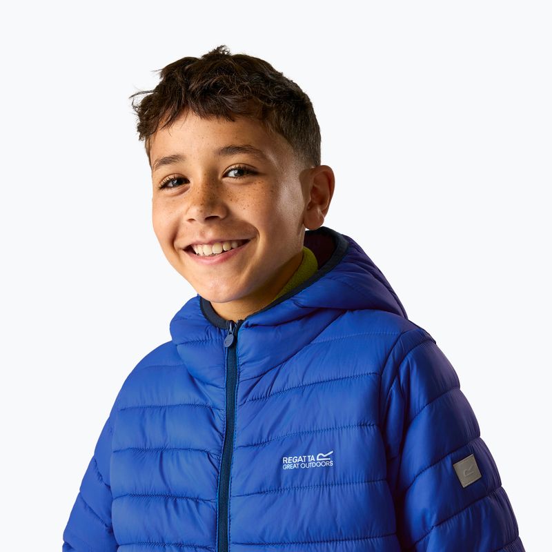 Kurtka puchowa dziecięca REGATTA Hooded Marizion olympian blue/aviator blue 5