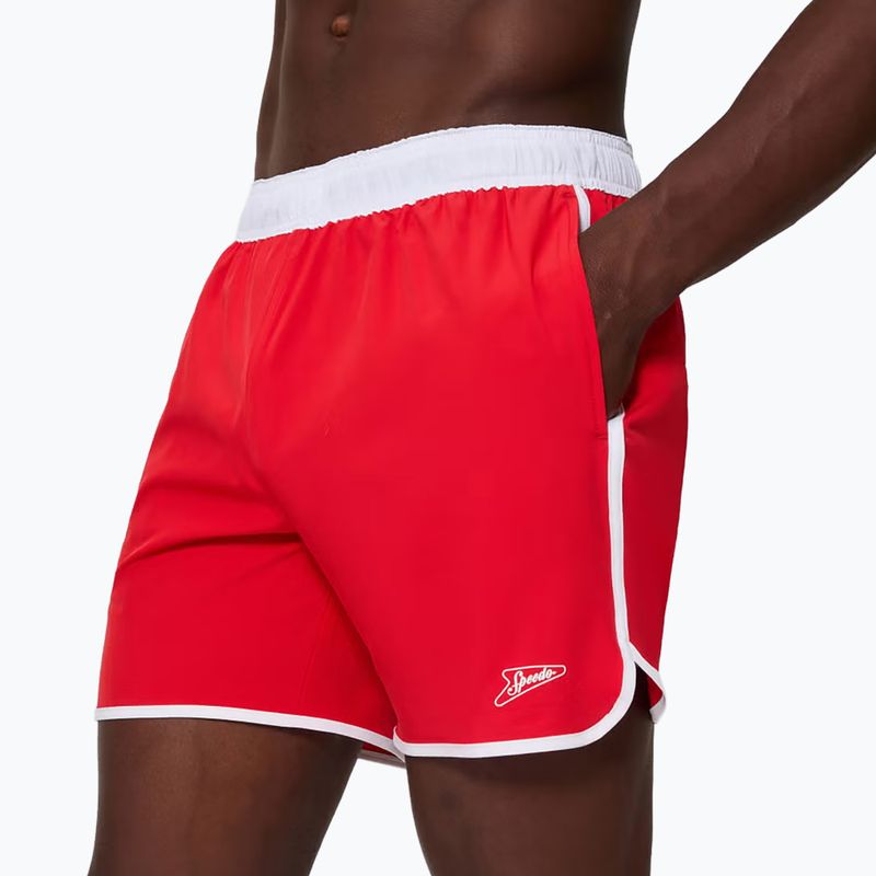 Szorty kąpielowe męskie Speedo Jetstream Retro Logo Volley 16" 8-005082003 high risk red 4