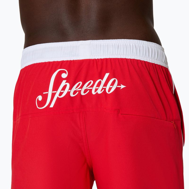 Szorty kąpielowe męskie Speedo Jetstream Retro Logo Volley 16" 8-005082003 high risk red 7