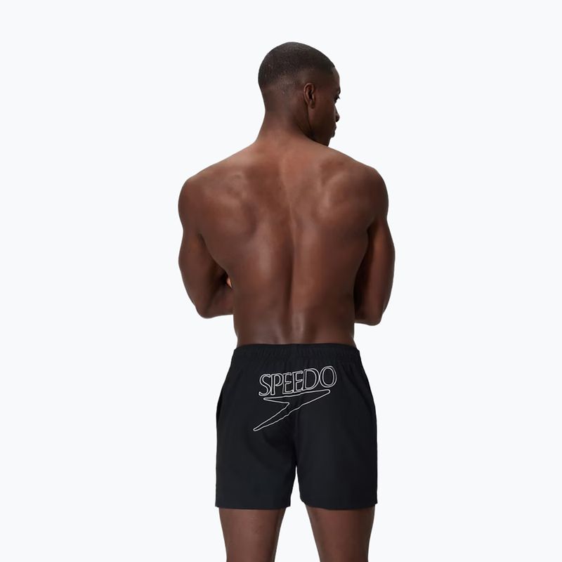 Szorty kąpielowe męskie Speedo Classic Logo Volley 16" anthracite 2