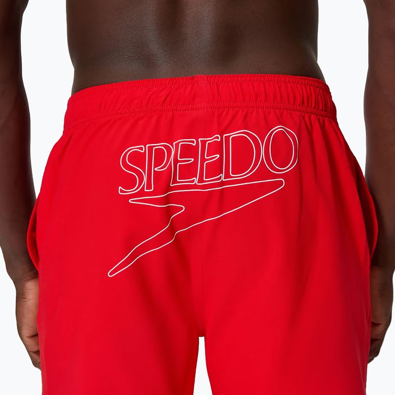 Szorty kąpielowe męskie Speedo Classic Logo Volley 16" high risk red 6