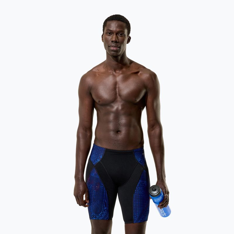 Jammery pływackie męskie Speedo Endurance+ Max Compression Jammer black/blue 3