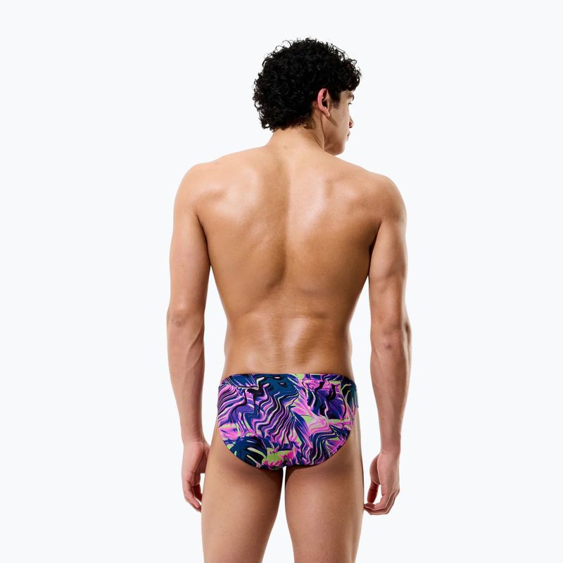 Slipy pływackie męskie Speedo Printed Brief techno jungle/orchid shine 4