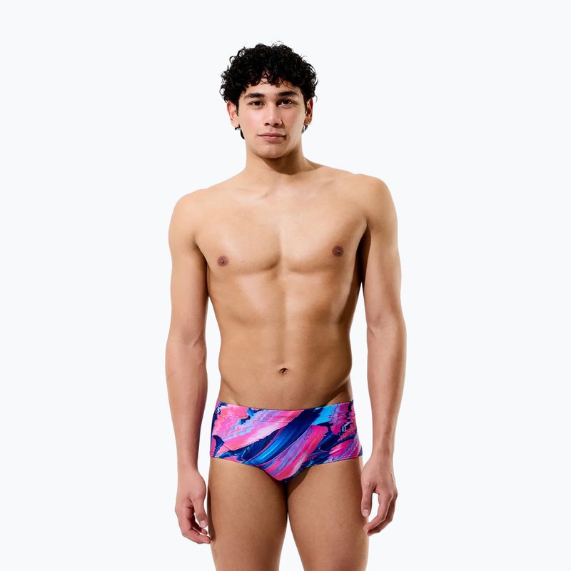 Bokserki pływackie męskie Speedo Printed 13.5 cm Brief brushy glitch/hope 3