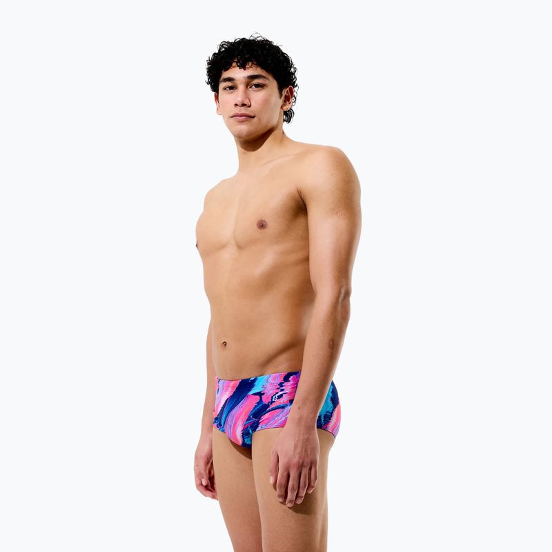Bokserki pływackie męskie Speedo Printed 13.5 cm Brief brushy glitch/hope 6