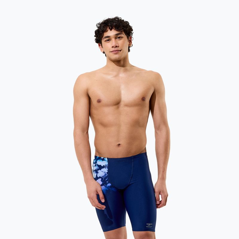 Jammery pływackie męskie Speedo Placement Printed Jammer moonglow smoke/navy 3