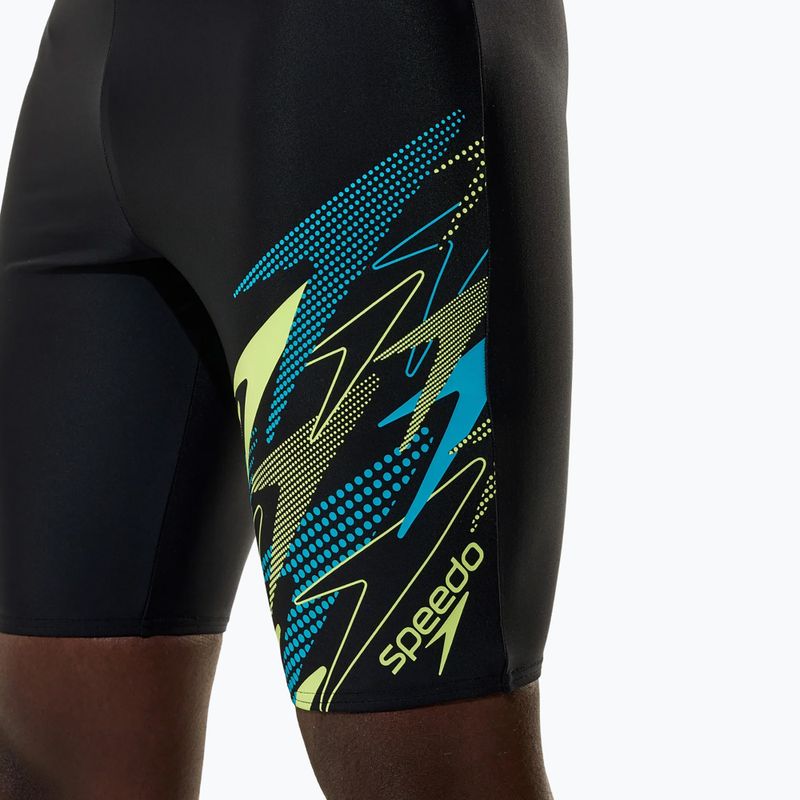 Jammery kąpielowe męskie Speedo Medley Logo Jammer anthracite/hyper teal 6