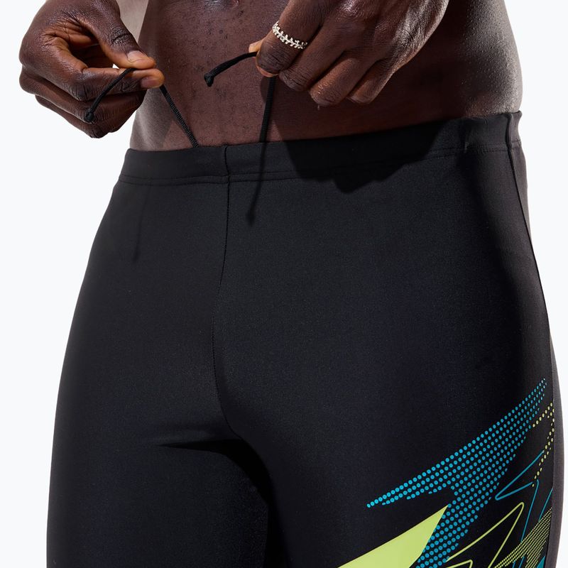 Jammery kąpielowe męskie Speedo Medley Logo Jammer anthracite/hyper teal 7