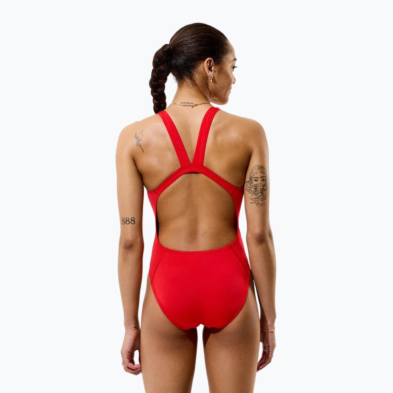 Strój pływacki jednoczęściowy damski Speedo Solid Endurancex Leaderback team red 4