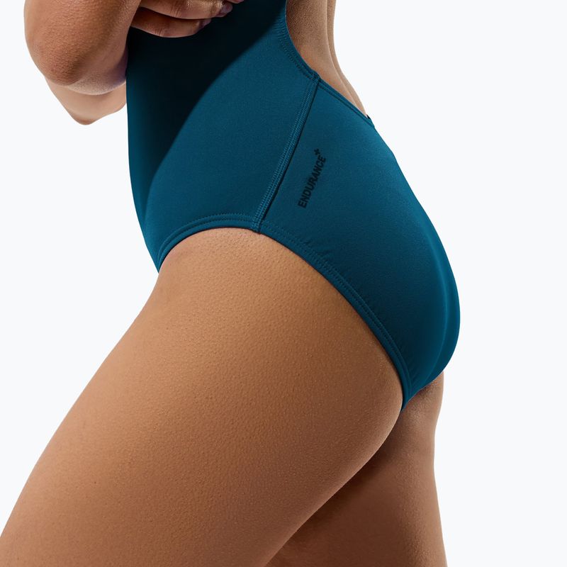 Strój pływacki jednoczęściowy damski Speedo Endurance+ Logo Thin Strap teal abyss 8