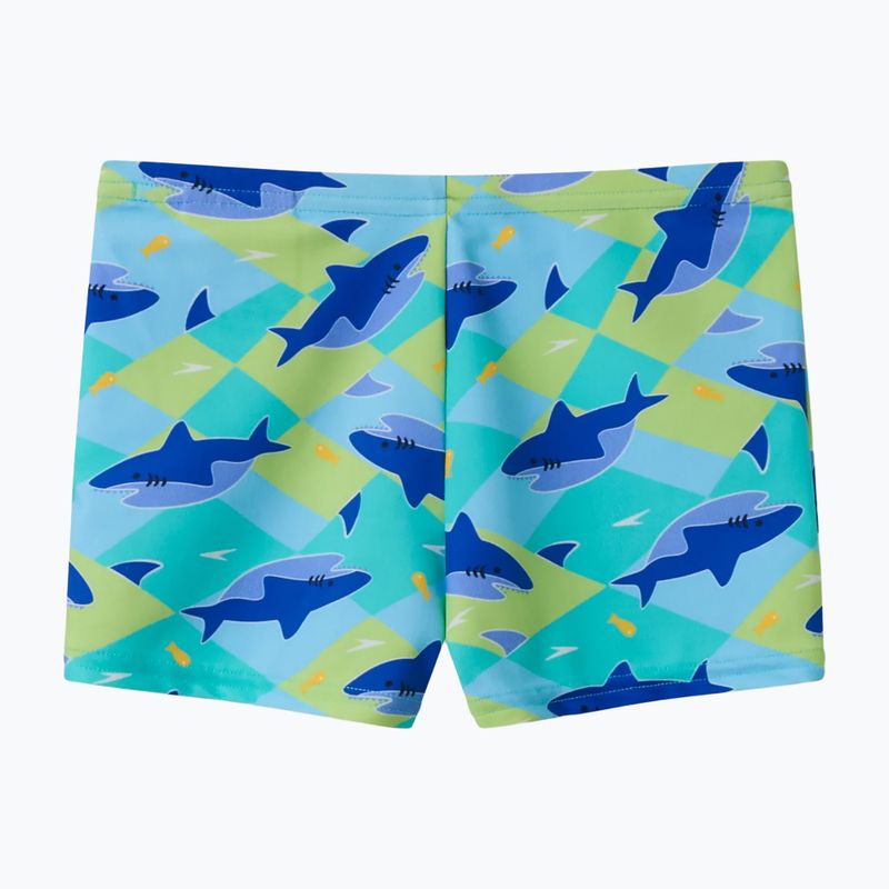 Bokserki kąpielowe chłopięce Speedo Print Aquashort deep sapphire 2
