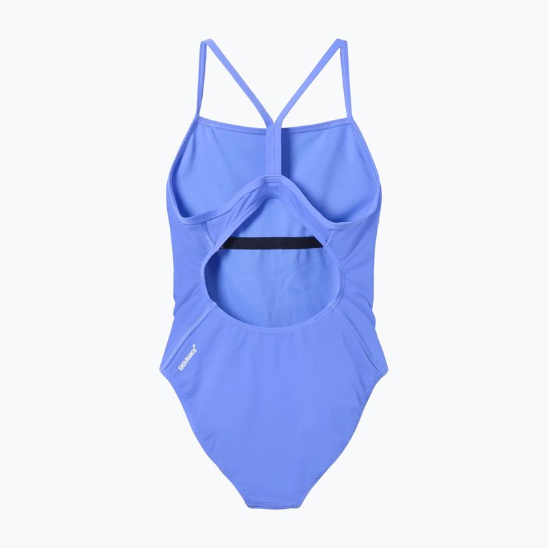 Strój pływacki jednoczęściowy damski Speedo Endurance+ Logo Thin Strap moonlight lavender 2