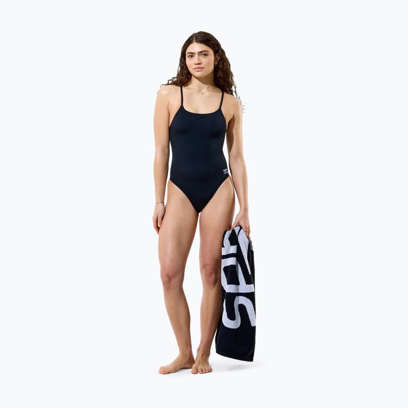 Strój pływacki jednoczęściowy damski Speedo Solid Endurancex Strappy Back team black 4