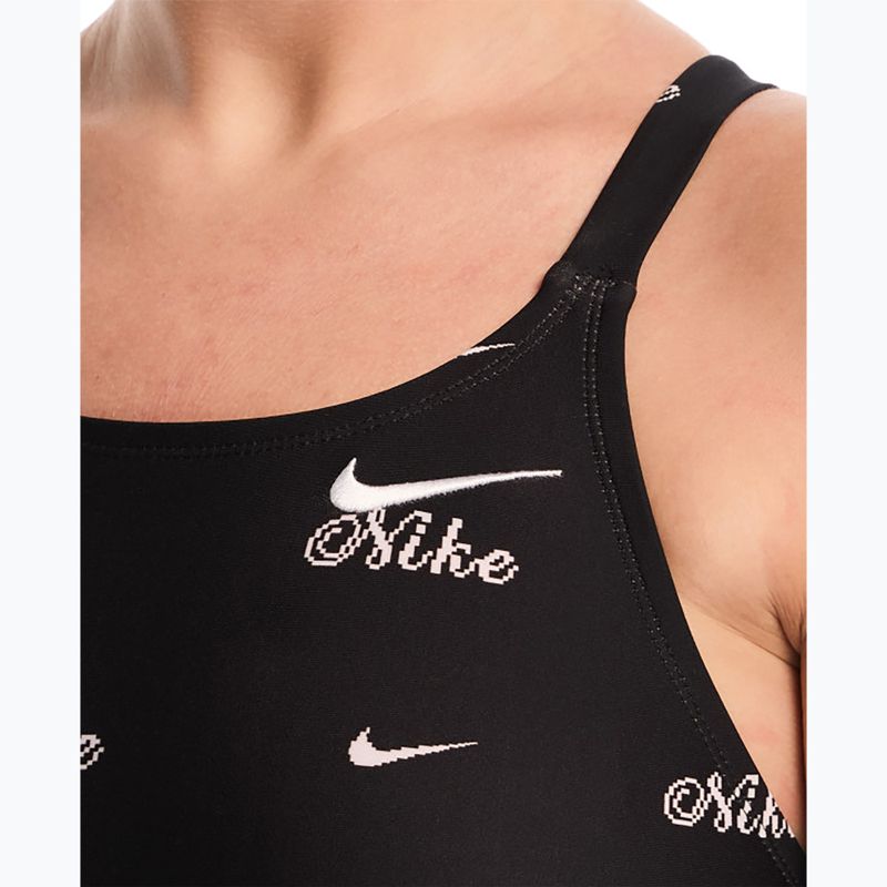 Strój pływacki jednoczęściowy damski Nike Hydrastrong Multi Pr jet black 4