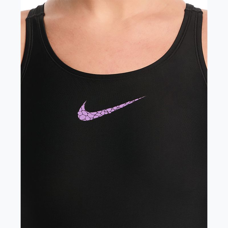Strój pływacki jednoczęściowy damski Nike Logo Graphic bright violet 4