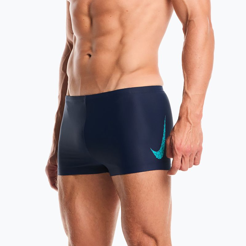 Kąpielówki pływackie Nike Logo Graphic Square Leg energy