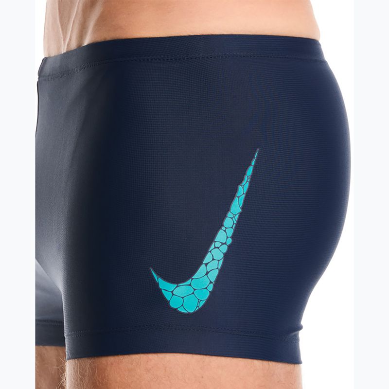 Kąpielówki pływackie Nike Logo Graphic Square Leg energy 4