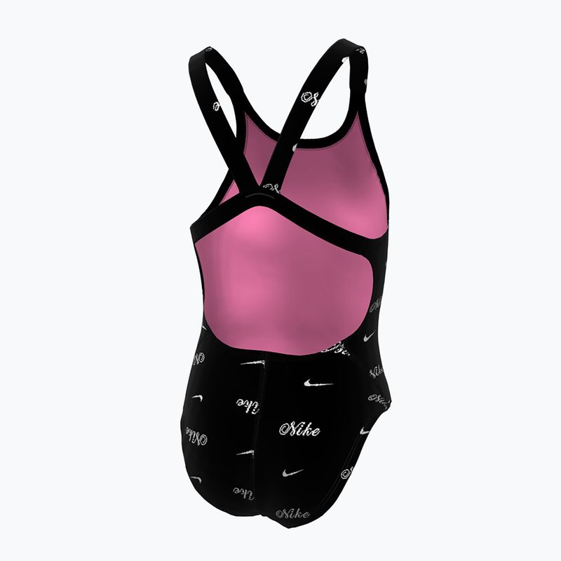 Strój kąpielowy jednoczęściowy dziecięcy Nike Hydrastrong Multi Pr jet black 3