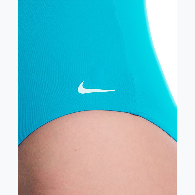 Strój pływacki jednoczęściowy damski Nike Effortless Essential V-Neck energy 5