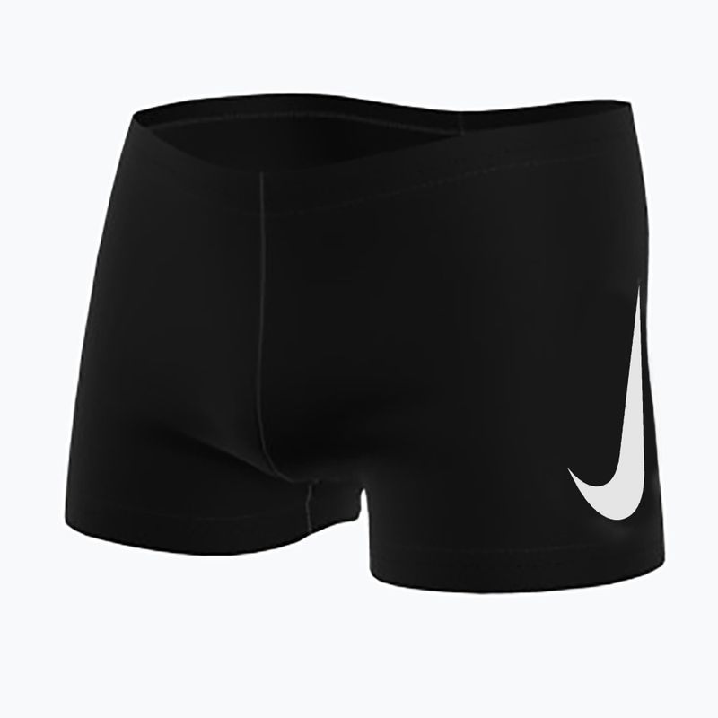 Bokserki kąpielowe chłopięce Nike Logo Graphic Square Leg black