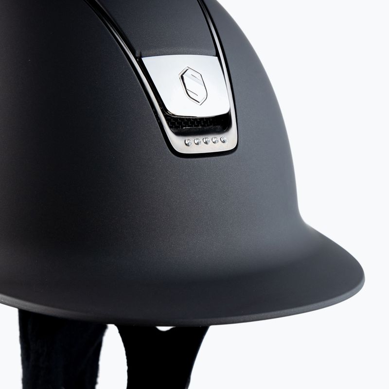 Kask jeździecki Samshield Shadowmatt 5 Swarovski brązowy 6
