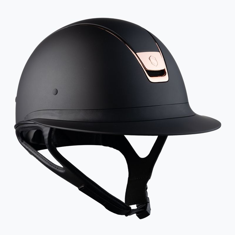 Kask jeździecki Samshield Miss Shield Shadowmatt Rose Gold Chrome czarny