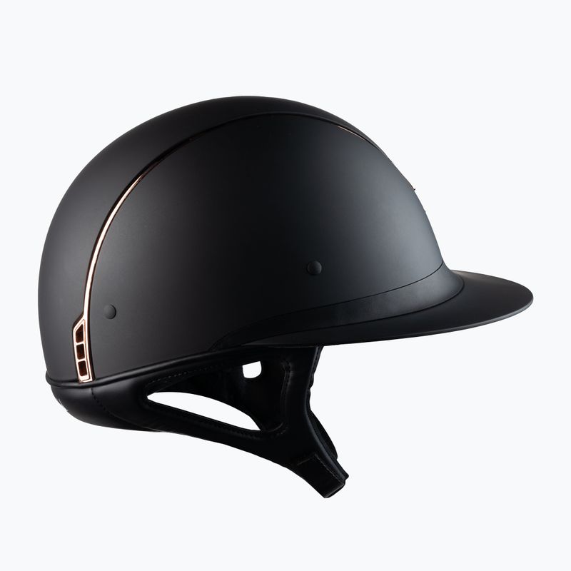 Kask jeździecki Samshield Miss Shield Shadowmatt Rose Gold Chrome czarny 4