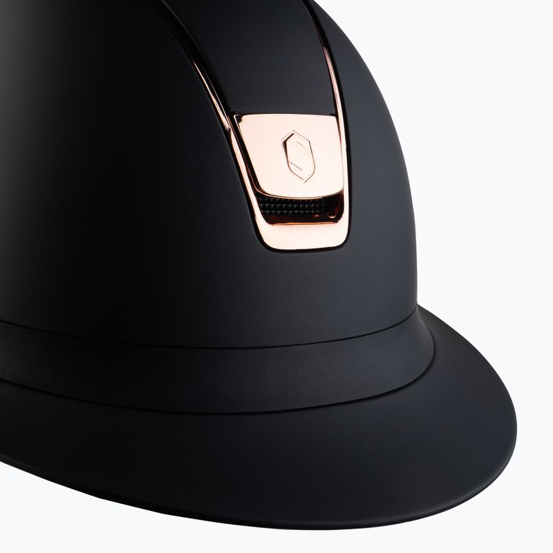 Kask jeździecki Samshield Miss Shield Shadowmatt Rose Gold Chrome czarny 7