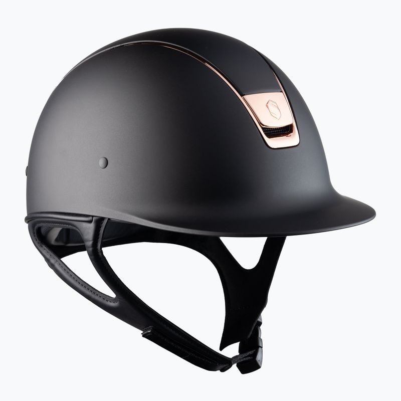 Kask jeździecki Samshield Shadowmatt Rose Gold Trim Blason czarny