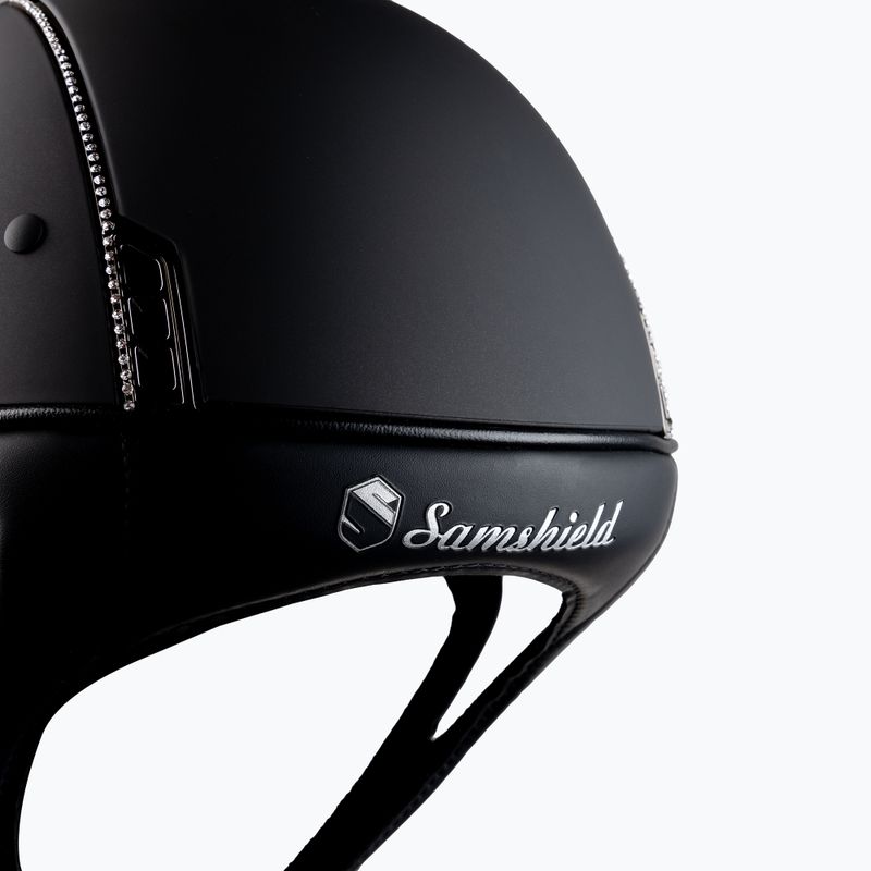 Kask jeździecki Samshield Shadowmatt 255 Swarovski czarny 6