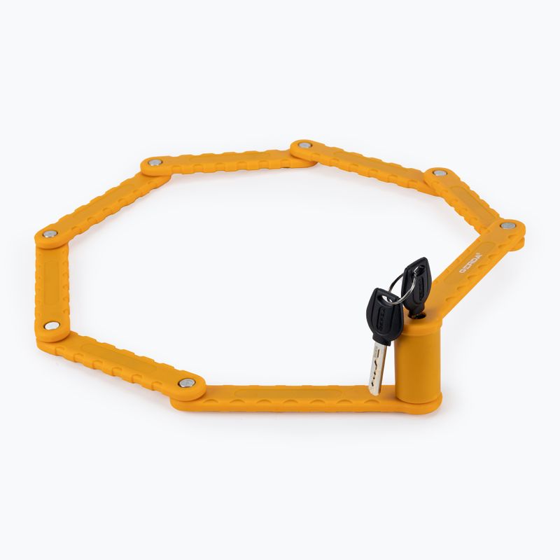 Zapięcie rowerowe GERDA Fold LiteE 950V żółty 2