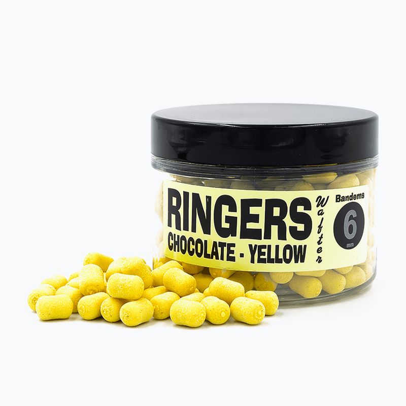 Przynęta haczykowa dumbells Ringers Yellow Chocolate Wafters 6 mm 150 ml