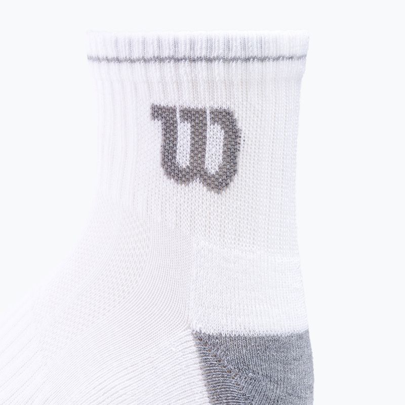 Skarpety męskie Wilson 3PP Quarter L&R 3 pary white/light heather/grey 3
