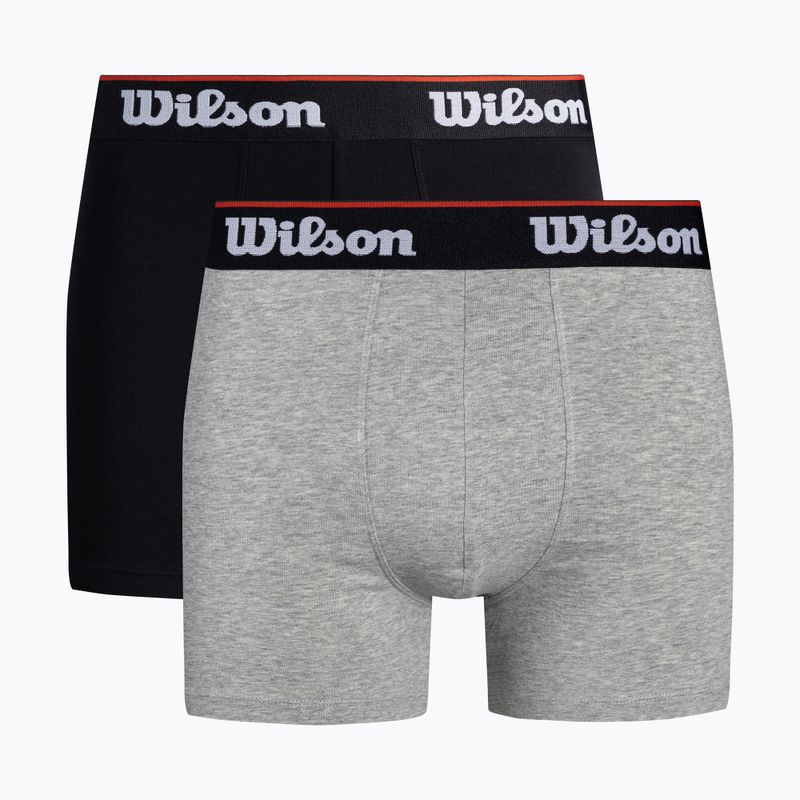 Bokserki męskie Wilson W875H-270L 2 pary black/grey